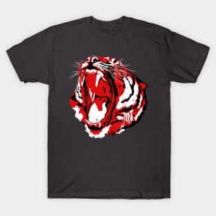 Red Tiger Head T-Shirt